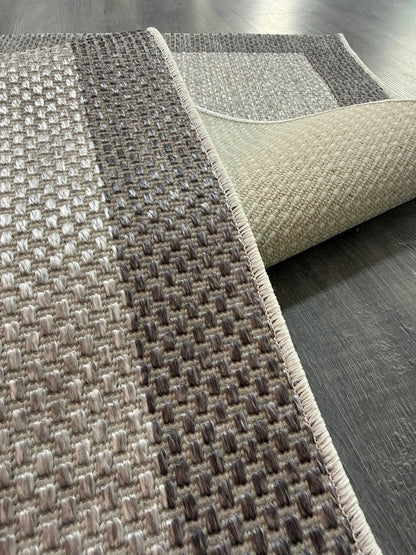 Natura Sisal NTR 07 Antrasit Gri Sisal Dokuma Halı - NTR 07 - HALI VAGONU
