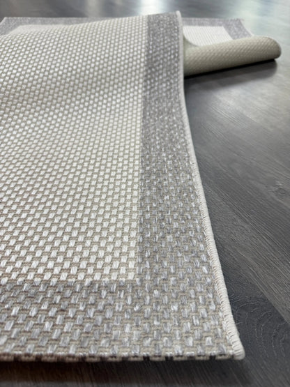 Natura Sisal NTR 08 Gri Krem Sisal Dokuma Halı - NTR 08 - HALI VAGONU