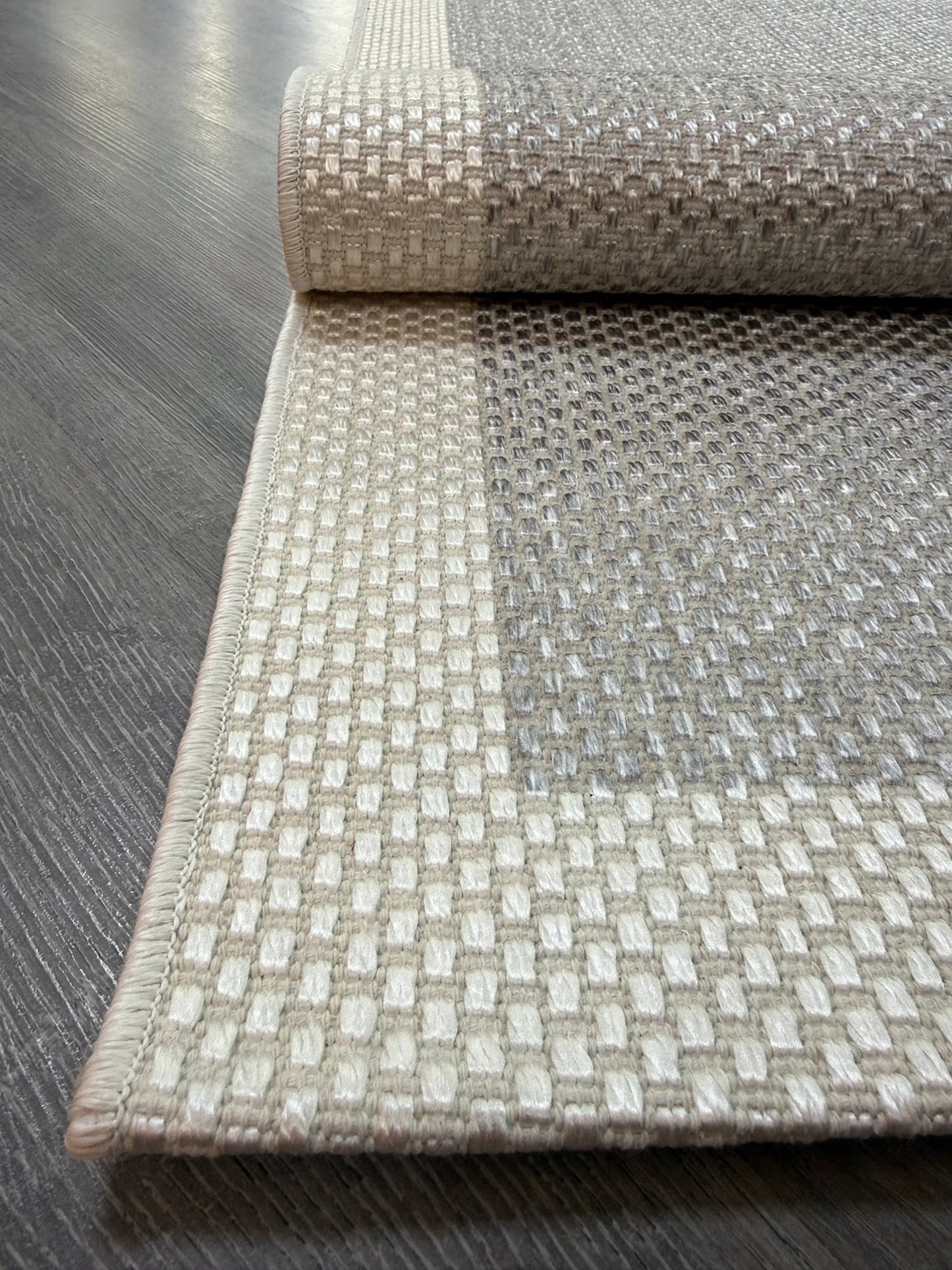 Natura Sisal NTR 09 Krem Gri Sisal Dokuma Halı - NTR 09 - HALI VAGONU