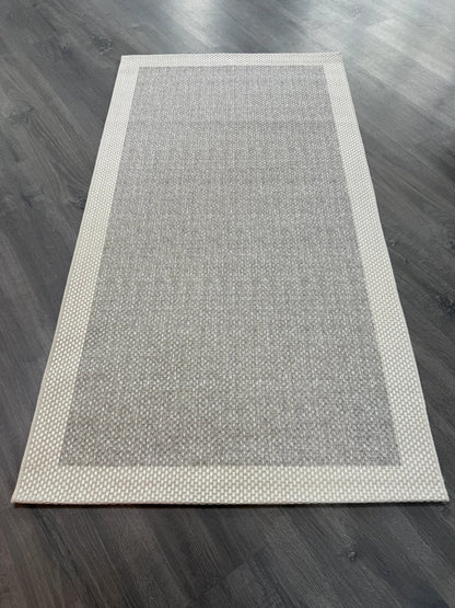 Natura Sisal NTR 09 Krem Gri Sisal Dokuma Halı - NTR 09 - HALI VAGONU