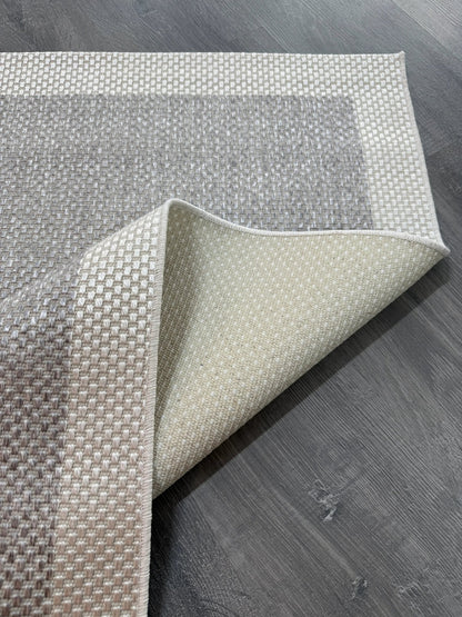 Natura Sisal NTR 09 Krem Gri Sisal Dokuma Halı - NTR 09 - HALI VAGONU