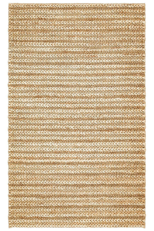NETRA S - 1152 NATURAL XW Farklı Örgü Dokusuna Sahip El Dokuma Naturel Jüt Hasır Halı - HALI VAGONU