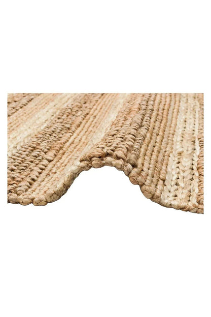 Netra S - 1410 Natural Xw Farklı Örgü Dokusuna Sahip El Dokuma Naturel Jüt Hasır Halı - HALI VAGONU