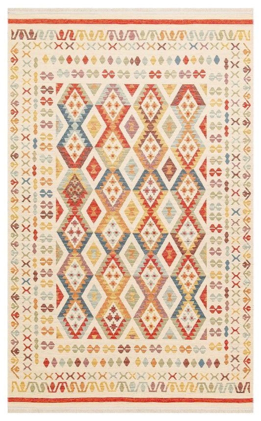 NOMAD 08 LIGHT MULTY Yıkanabilir, Çift Taraflı Kullanıma Uygun Yumuşak Tuşeli Otantik Kilim - HALI VAGONU