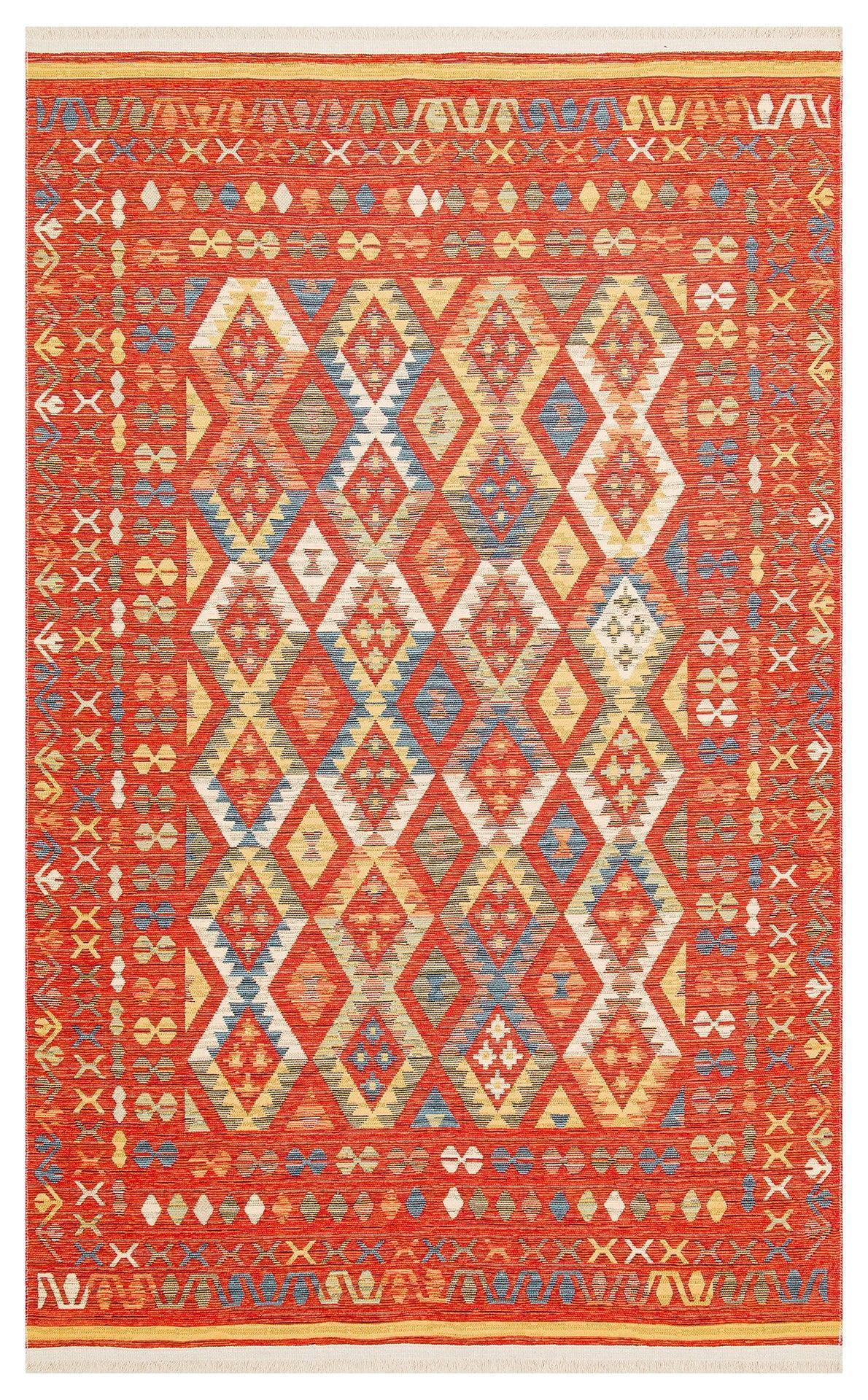 NOMAD 08 LIGHT MULTY Yıkanabilir, Çift Taraflı Kullanıma Uygun Yumuşak Tuşeli Otantik Kilim - HALI VAGONU