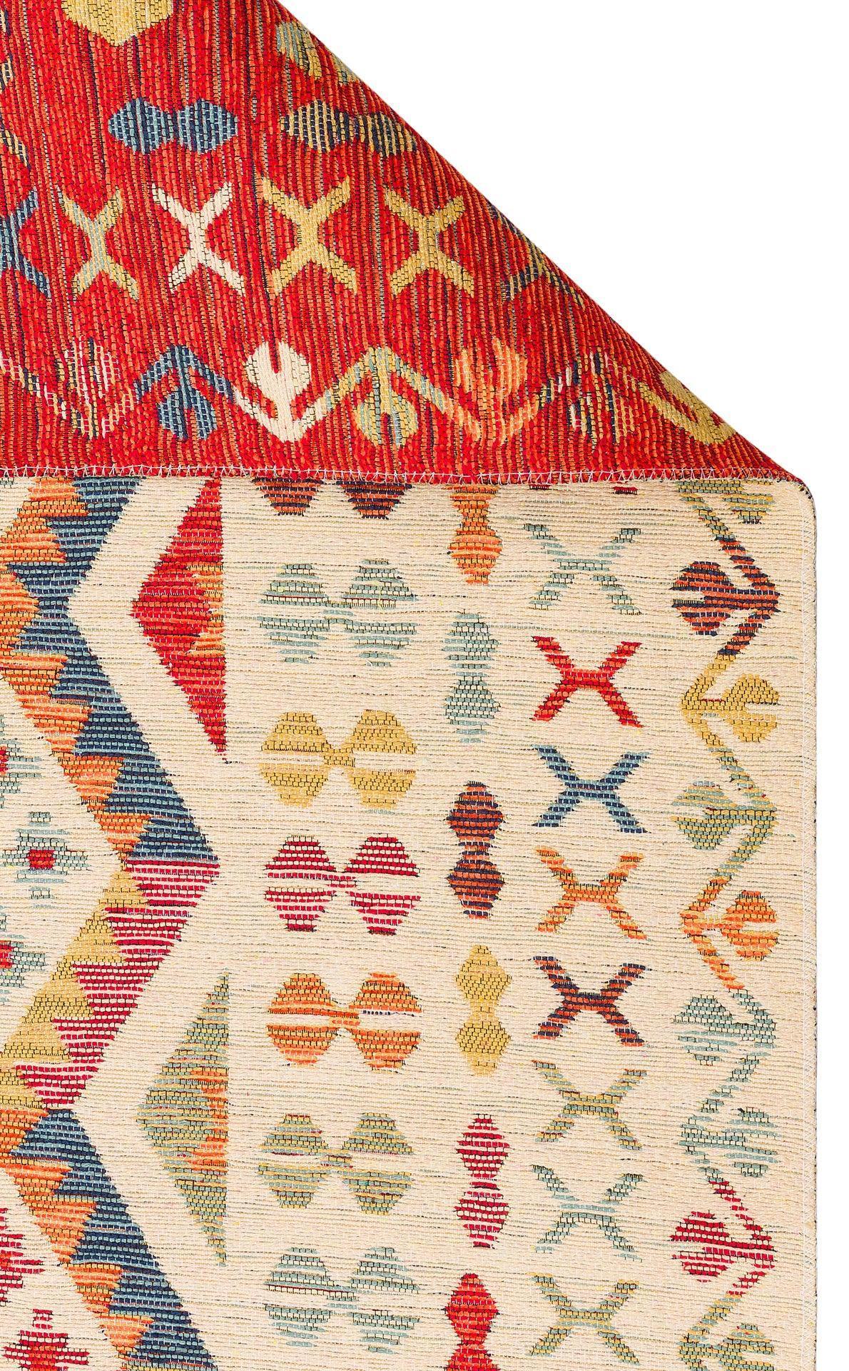 NOMAD 08 LIGHT MULTY Yıkanabilir, Çift Taraflı Kullanıma Uygun Yumuşak Tuşeli Otantik Kilim - HALI VAGONU
