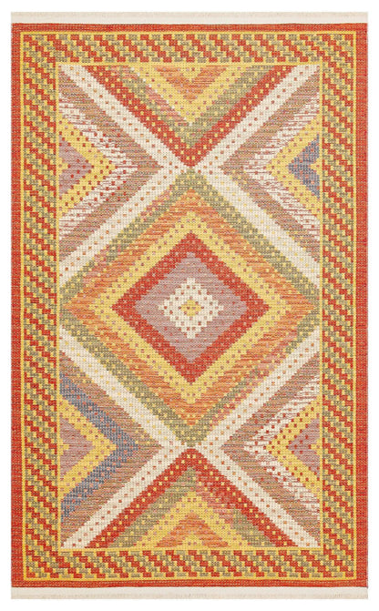 NOMAD 10 RED Yıkanabilir, Çift Taraflı Kullanıma Uygun Yumuşak Tuşeli Otantik Kilim - HALI VAGONU