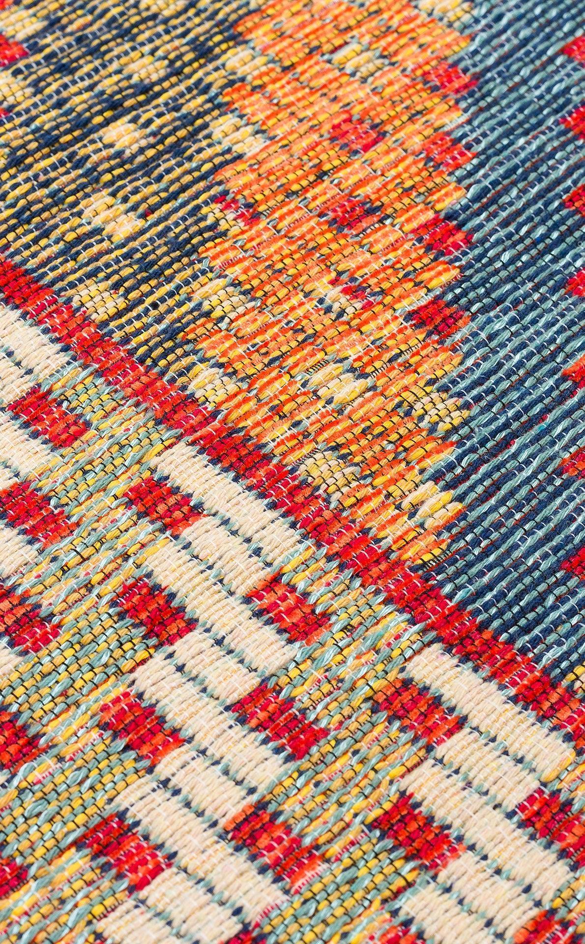 NOMAD 10 RED Yıkanabilir, Çift Taraflı Kullanıma Uygun Yumuşak Tuşeli Otantik Kilim - HALI VAGONU