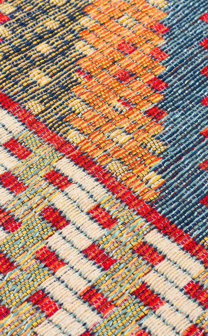 NOMAD 10 RED Yıkanabilir, Çift Taraflı Kullanıma Uygun Yumuşak Tuşeli Otantik Kilim - HALI VAGONU