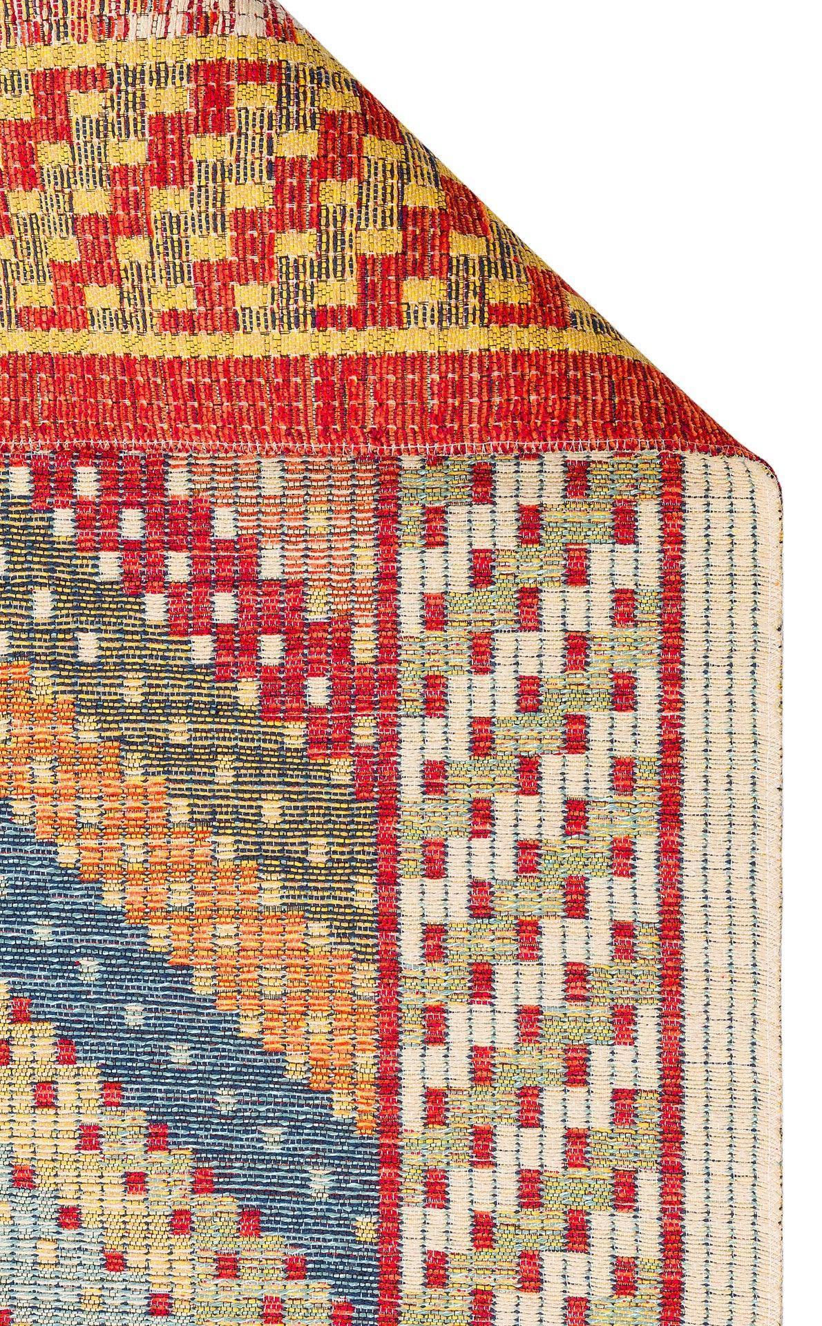 NOMAD 10 RED Yıkanabilir, Çift Taraflı Kullanıma Uygun Yumuşak Tuşeli Otantik Kilim - HALI VAGONU