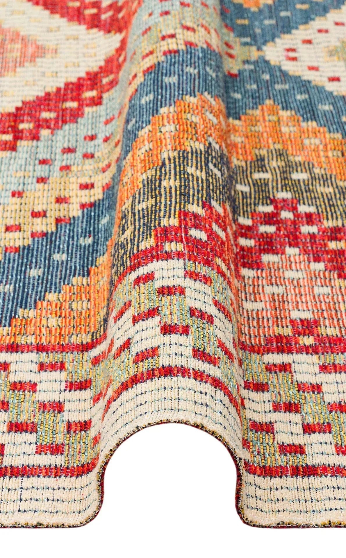 NOMAD 10 RED Yıkanabilir, Çift Taraflı Kullanıma Uygun Yumuşak Tuşeli Otantik Kilim - HALI VAGONU