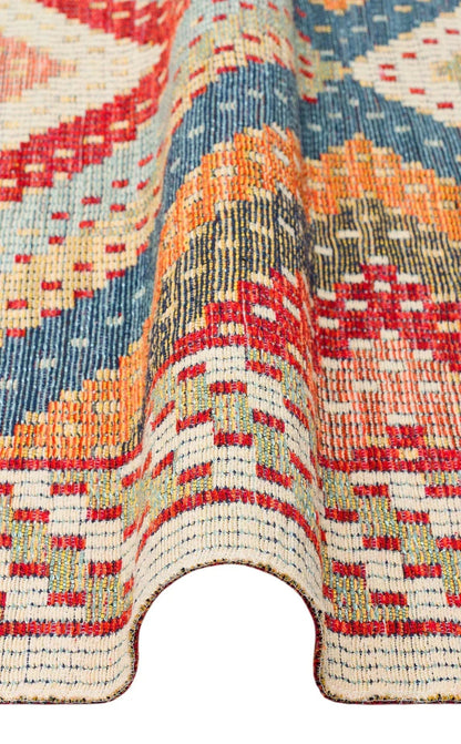 NOMAD 10 RED Yıkanabilir, Çift Taraflı Kullanıma Uygun Yumuşak Tuşeli Otantik Kilim - HALI VAGONU