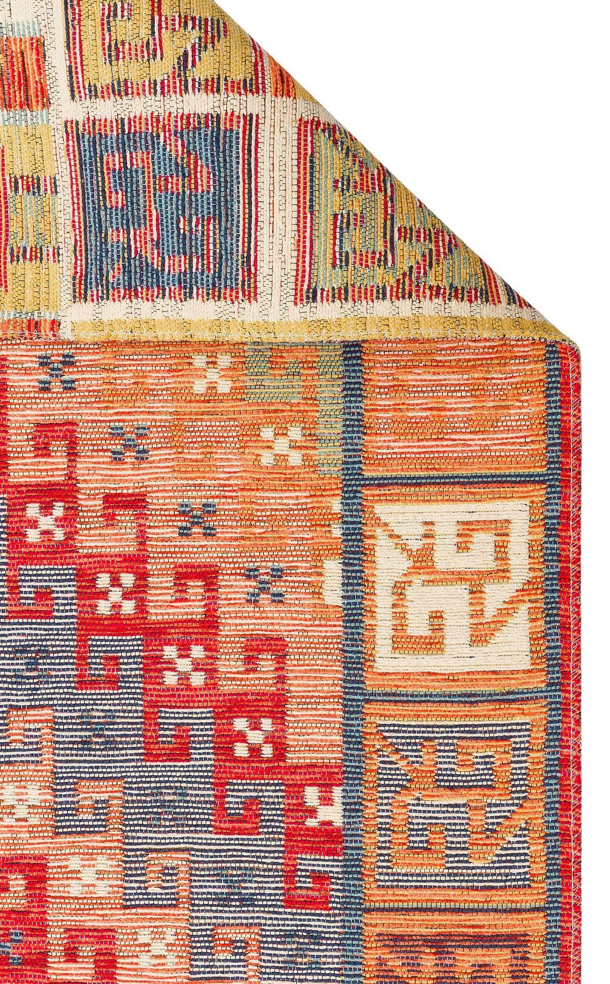 NOMAD 11 TERRA Yıkanabilir, Çift Taraflı Kullanıma Uygun Yumuşak Tuşeli Otantik Kilim - HALI VAGONU