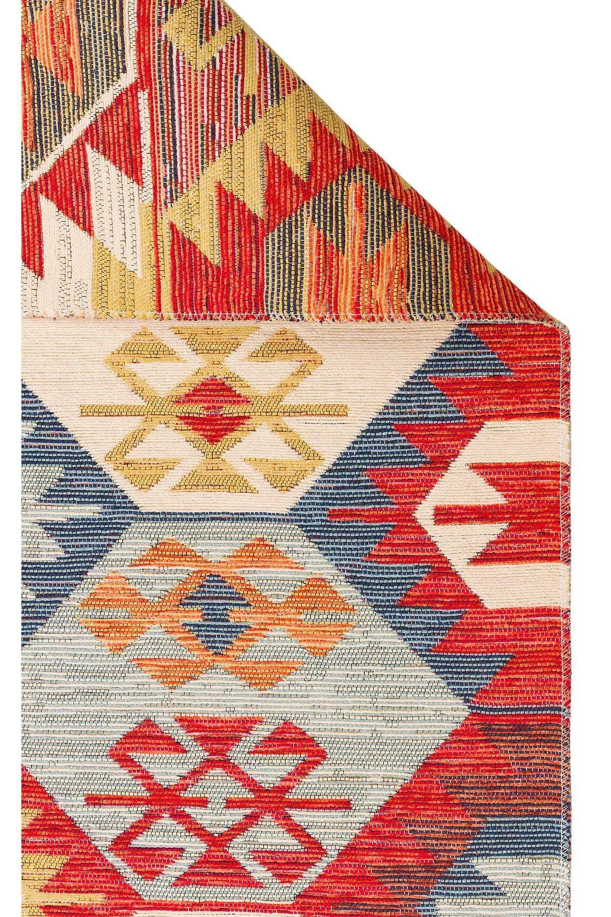 NOMAD NMD 01 MULTY Yıkanabilir, Çift Taraflı Kullanıma Uygun Yumuşak Tuşeli Otantik Kilim - HALI VAGONU