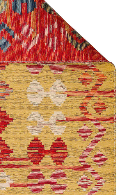 NOMAD NMD 03 RED Yıkanabilir, Çift Taraflı Kullanıma Uygun Yumuşak Tuşeli Otantik Kilim - HALI VAGONU