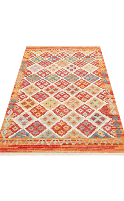 NOMAD NMD 05 TERRA Yıkanabilir, Çift Taraflı Kullanıma Uygun Yumuşak Tuşeli Otantik Kilim - HALI VAGONU