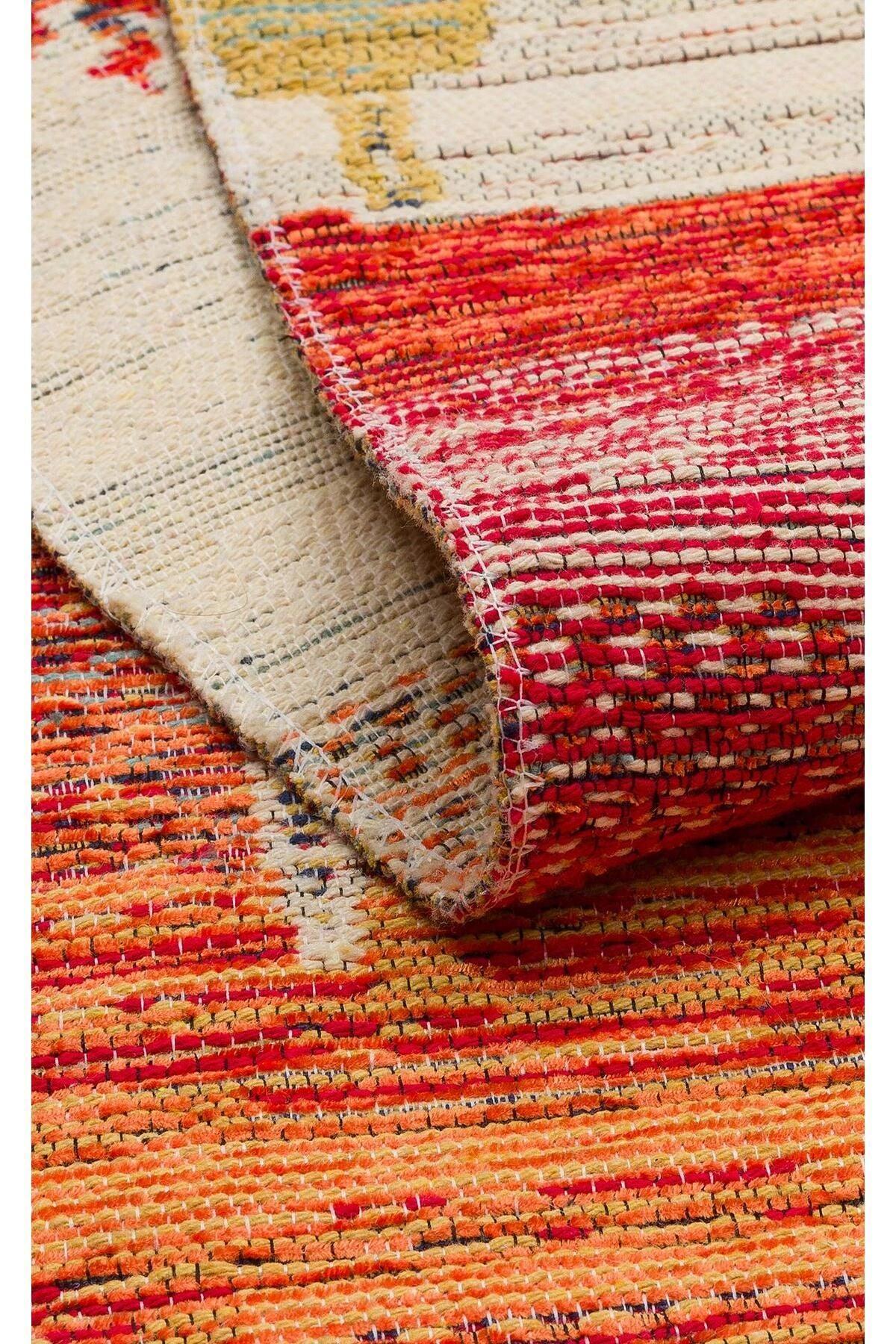 NOMAD NMD 12 TERRA Yıkanabilir, Çift Taraflı Kullanıma Uygun Yumuşak Tuşeli Otantik Kilim - HALI VAGONU