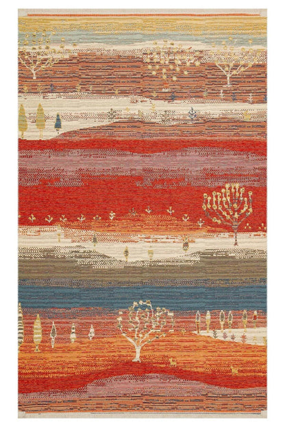 NOMAD NMD 12 TERRA Yıkanabilir, Çift Taraflı Kullanıma Uygun Yumuşak Tuşeli Otantik Kilim - HALI VAGONU