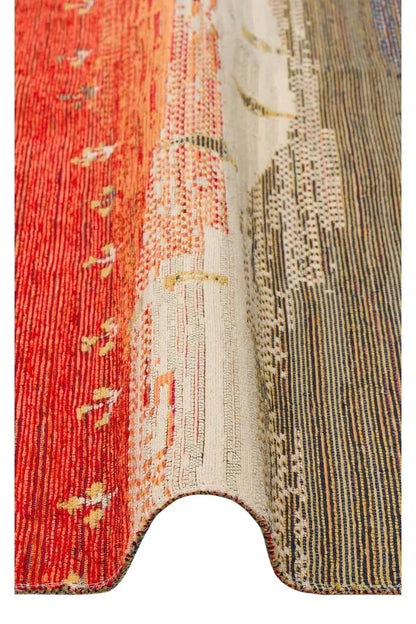 NOMAD NMD 12 TERRA Yıkanabilir, Çift Taraflı Kullanıma Uygun Yumuşak Tuşeli Otantik Kilim - HALI VAGONU