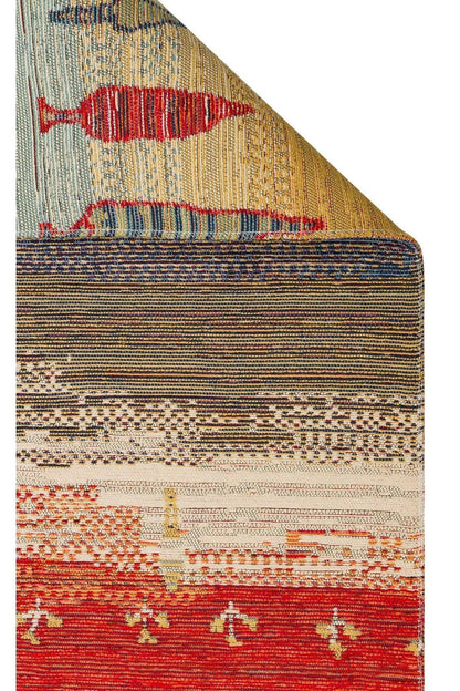 NOMAD NMD 12 TERRA Yıkanabilir, Çift Taraflı Kullanıma Uygun Yumuşak Tuşeli Otantik Kilim - HALI VAGONU