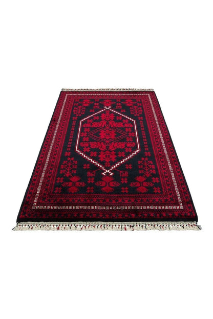 Nostaljı 956 Blue Afgan/yağcıbedir Desenli El Emeği Ile Özel Tezgahlarda Üretilen Bambu Uşak Halı - HALI VAGONU