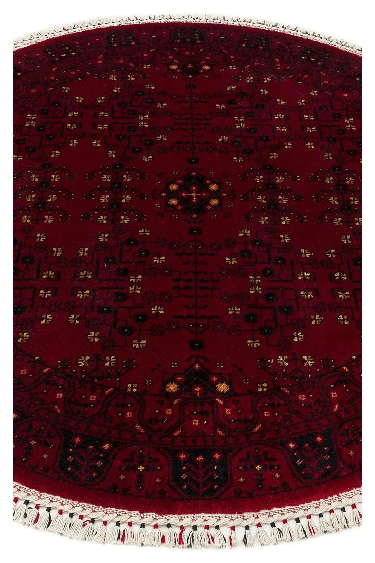 NOSTALJI 959 RED Q Afgan/Yağcıbedir Desenli El Emeği Özel Tezgahlarda Üretilen Modern Uşak Halısı - HALI VAGONU