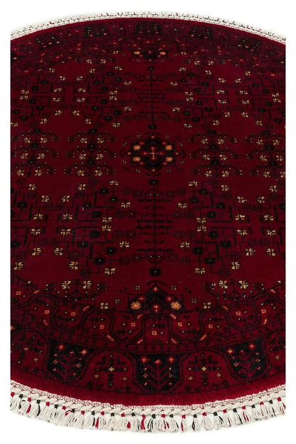 NOSTALJI 959 RED Q Afgan/Yağcıbedir Desenli El Emeği Özel Tezgahlarda Üretilen Modern Uşak Halısı - HALI VAGONU