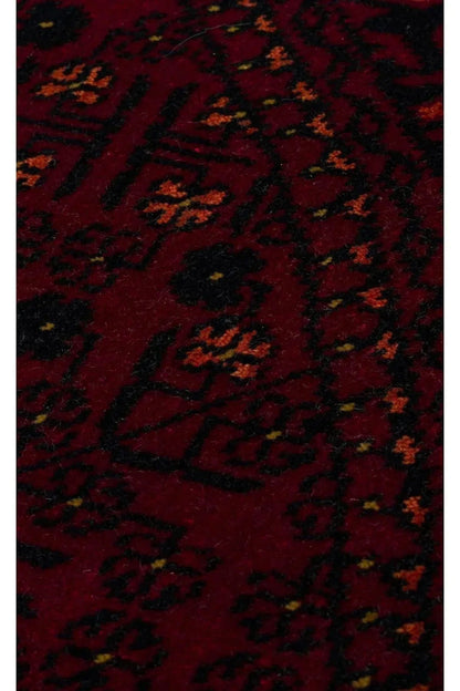 NOSTALJI 960 RED Q Afgan / Yağcıbedir Desenli El Emeği ile Özel Tezgahlarda Üretilen Uşak Halısı - HALI VAGONU