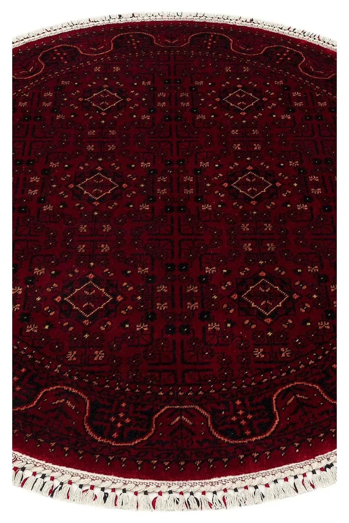 NOSTALJI 960 RED Q Afgan / Yağcıbedir Desenli El Emeği ile Özel Tezgahlarda Üretilen Uşak Halısı - HALI VAGONU
