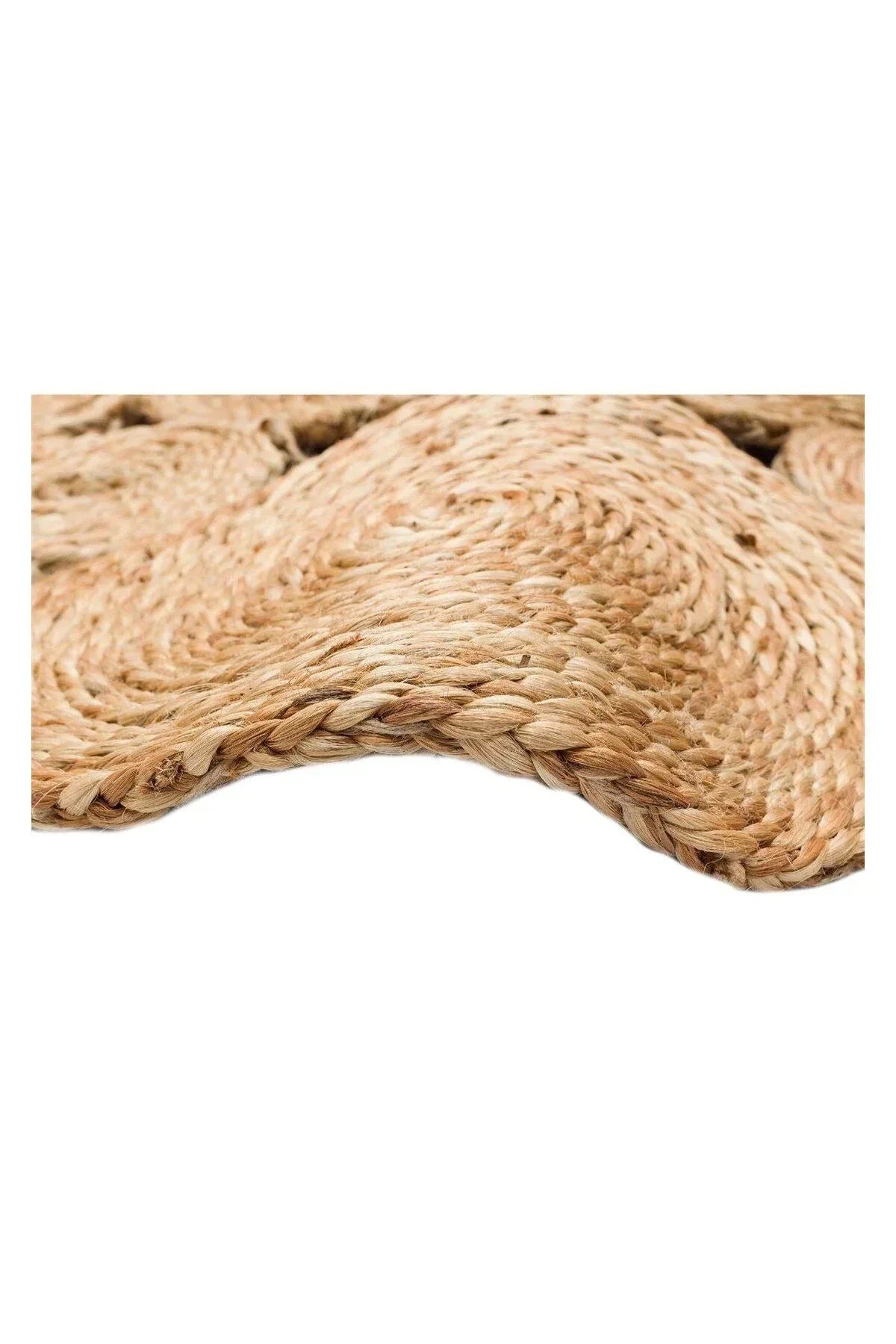 SOLO CA - 104 NATURAL XW Yuvarlak veya Oval El Dokuma Naturel Jüt Hasır Halı - HALI VAGONU