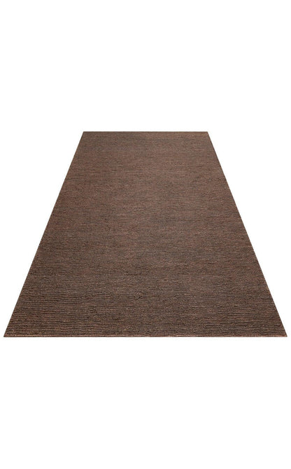 Soumak SMK Plain Brown Örgülü Naturel Kendir Halı - HALI VAGONU