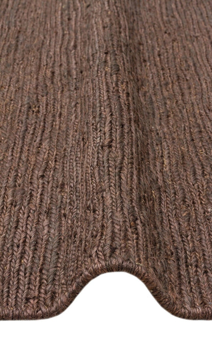 Soumak SMK Plain Brown Örgülü Naturel Kendir Halı - HALI VAGONU