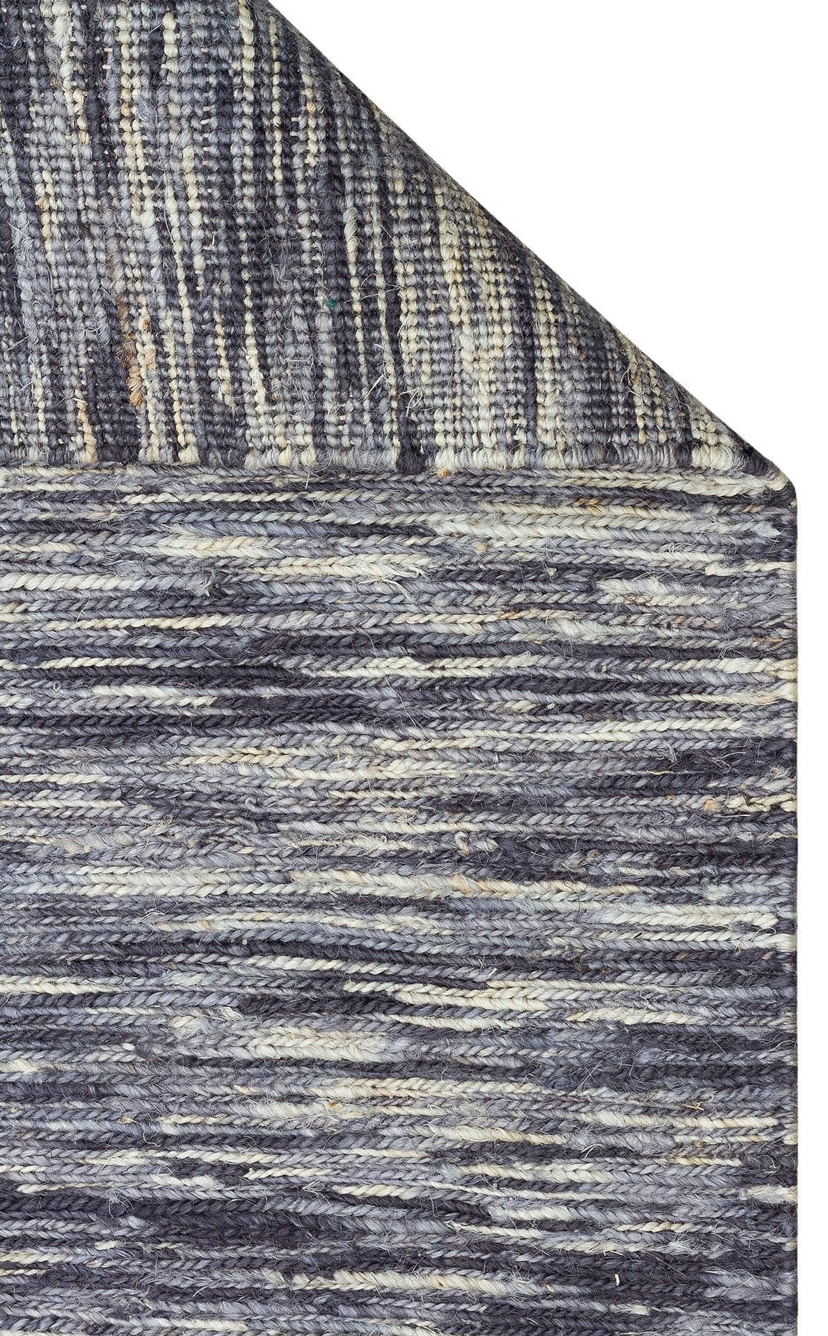 Soumak SMK Plain Marine Multy Örgülü Naturel Kendir Halı - HALI VAGONU