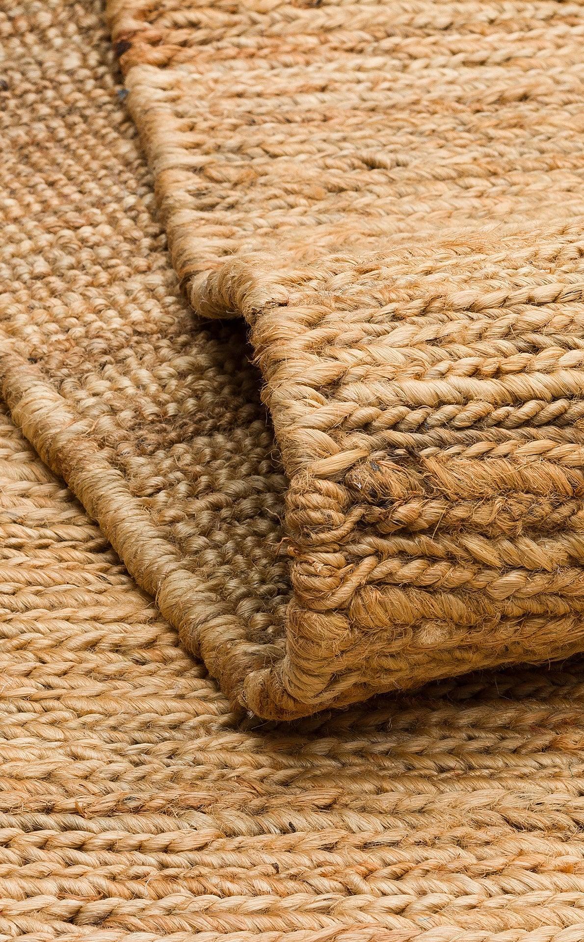 Soumak SMK Plain Natural Örgülü Naturel Kendir Halı - HALI VAGONU