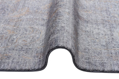 TAFTAN TF 02 DARK GREY BRONZE Pakistan Overdyed Tarzı Özel Hav Vermeyen ve El Emeği ile Özel Tezgahlarda Üretilen Uşak Halısı - HALI VAGONU