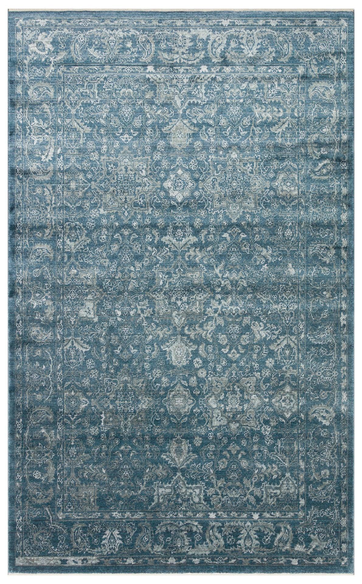TAFTAN TF 02 NAVY Pakistan Overdyed Tarzı Özel Hav Vermeyen ve El Emeği ile Özel Tezgahlarda Üretilen Uşak Halısı - HALI VAGONU