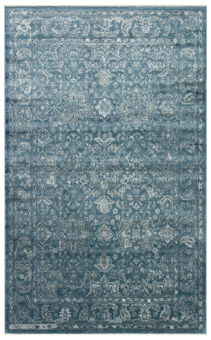 TAFTAN TF 02 NAVY Pakistan Overdyed Tarzı Özel Hav Vermeyen ve El Emeği ile Özel Tezgahlarda Üretilen Uşak Halısı - HALI VAGONU