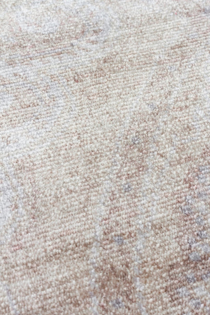 TAFTAN TF 03 BEİGE Pakistan Overdyed Tarzı Özel Hav Vermeyen ve El Emeği ile Özel Tezgahlarda Üretilen Uşak Halısı - HALI VAGONU