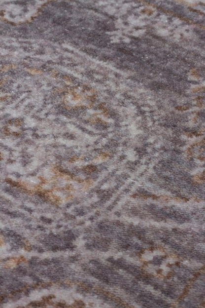 TAFTAN TF 03 DARK GREY BRONZE Pakistan Overdyed Tarzı Özel Hav Vermeyen ve El Emeği ile Özel Tezgahlarda Üretilen Uşak Halısı - HALI VAGONU
