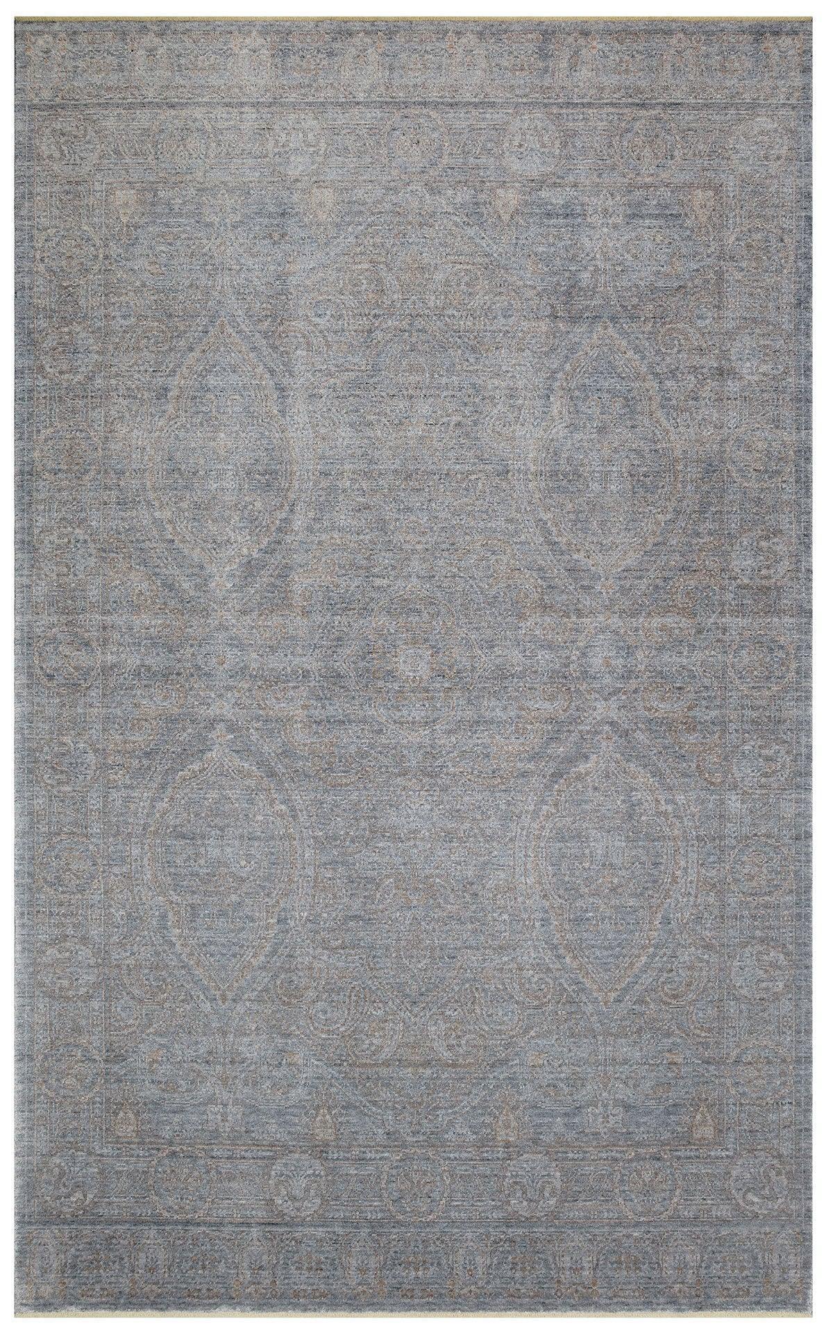 TAFTAN TF 03 DARK GREY BRONZE Pakistan Overdyed Tarzı Özel Hav Vermeyen ve El Emeği ile Özel Tezgahlarda Üretilen Uşak Halısı - HALI VAGONU