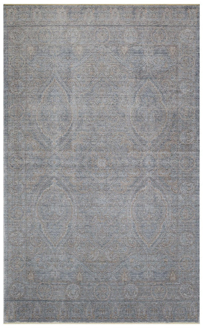 TAFTAN TF 03 DARK GREY BRONZE Pakistan Overdyed Tarzı Özel Hav Vermeyen ve El Emeği ile Özel Tezgahlarda Üretilen Uşak Halısı - HALI VAGONU
