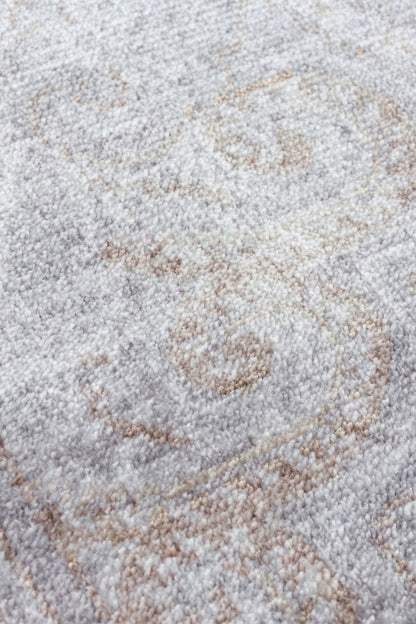 TAFTAN TF 03 DARK GREY BRONZE Pakistan Overdyed Tarzı Özel Hav Vermeyen ve El Emeği ile Özel Tezgahlarda Üretilen Uşak Halısı - HALI VAGONU