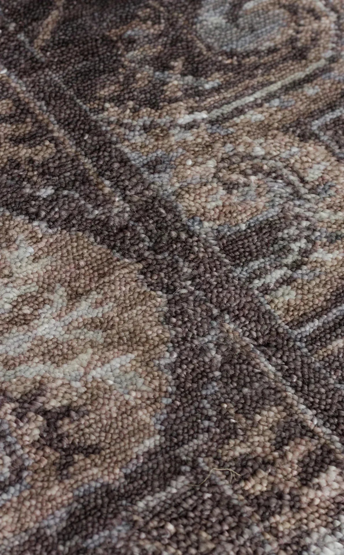 TAFTAN TF 03 SMOKE GREY Pakistan Overdyed Tarzı Özel Hav Vermeyen ve El Emeği ile Özel Tezgahlarda Üretilen Uşak Halısı - HALI VAGONU