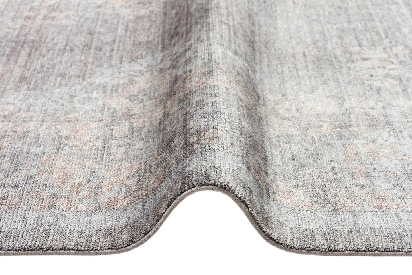 TAFTAN TF 04 DARK GREY BRONZE Pakistan Overdyed Tarzı Özel Hav Vermeyen ve El Emeği ile Özel Tezgahlarda Üretilen Uşak Halısı - HALI VAGONU