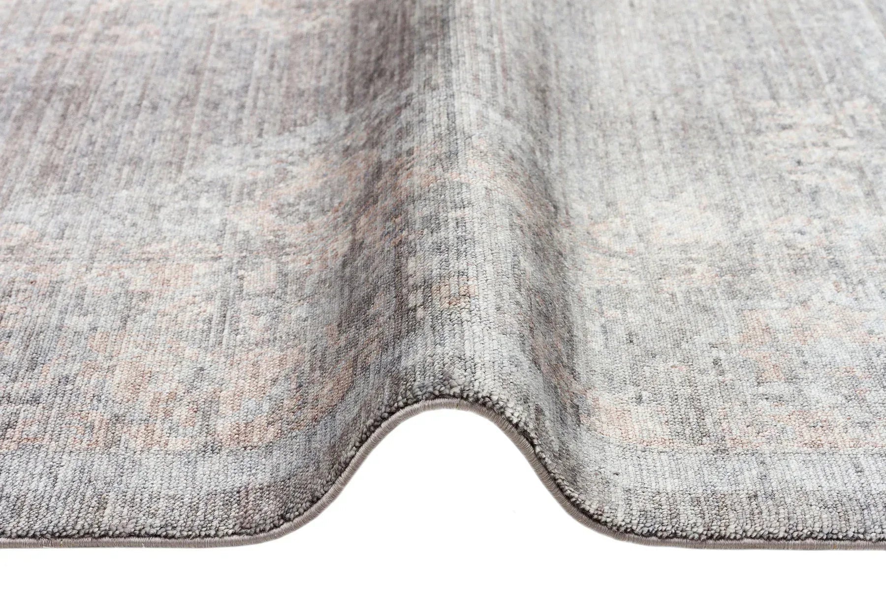 TAFTAN TF 04 DARK GREY BRONZE Pakistan Overdyed Tarzı Özel Hav Vermeyen ve El Emeği ile Özel Tezgahlarda Üretilen Uşak Halısı - HALI VAGONU