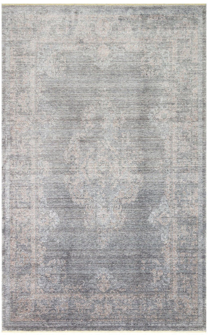 TAFTAN TF 04 DARK GREY BRONZE Pakistan Overdyed Tarzı Özel Hav Vermeyen ve El Emeği ile Özel Tezgahlarda Üretilen Uşak Halısı - HALI VAGONU
