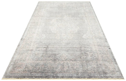 TAFTAN TF 04 DARK GREY BRONZE Pakistan Overdyed Tarzı Özel Hav Vermeyen ve El Emeği ile Özel Tezgahlarda Üretilen Uşak Halısı - HALI VAGONU