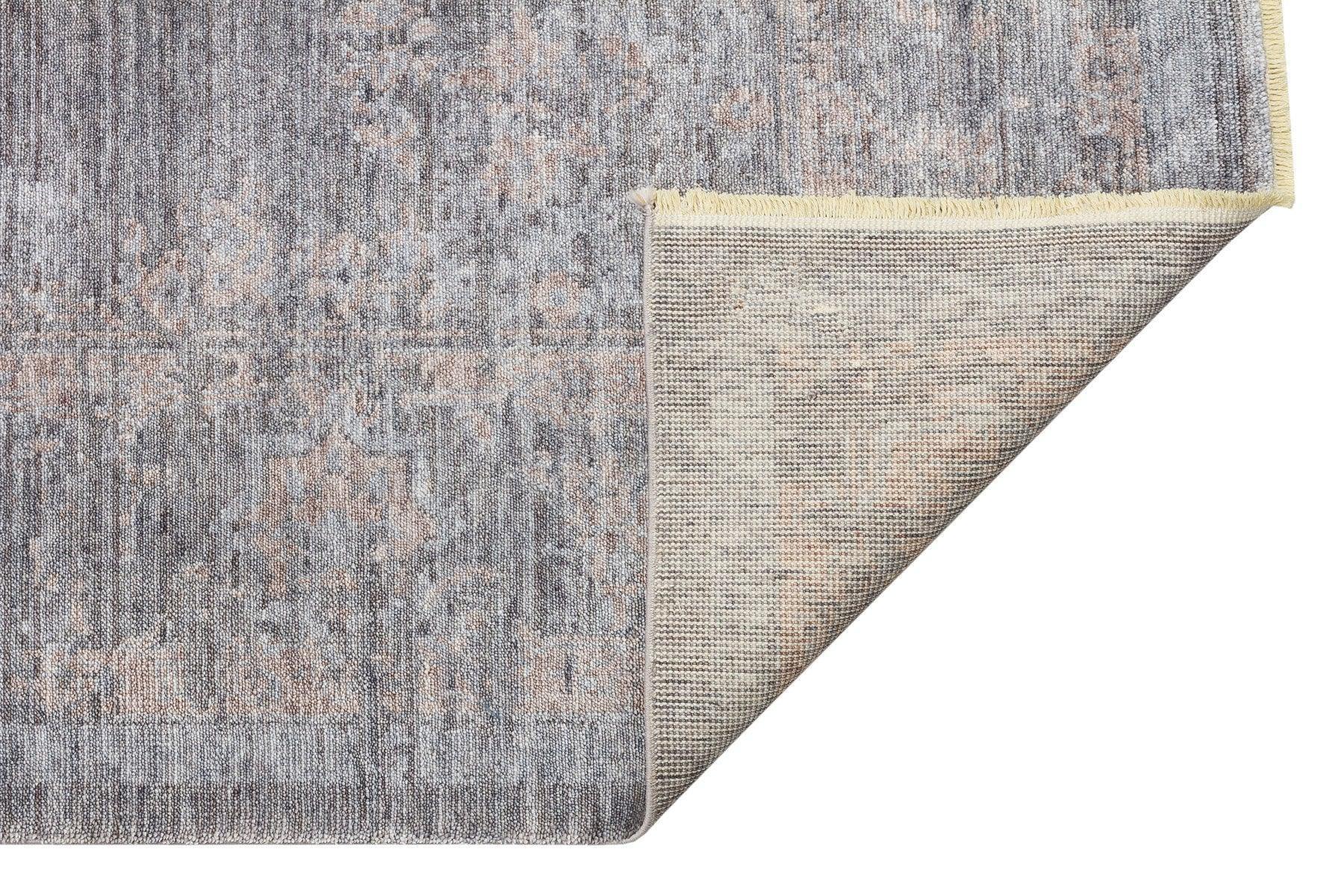 TAFTAN TF 04 DARK GREY BRONZE Pakistan Overdyed Tarzı Özel Hav Vermeyen ve El Emeği ile Özel Tezgahlarda Üretilen Uşak Halısı - HALI VAGONU