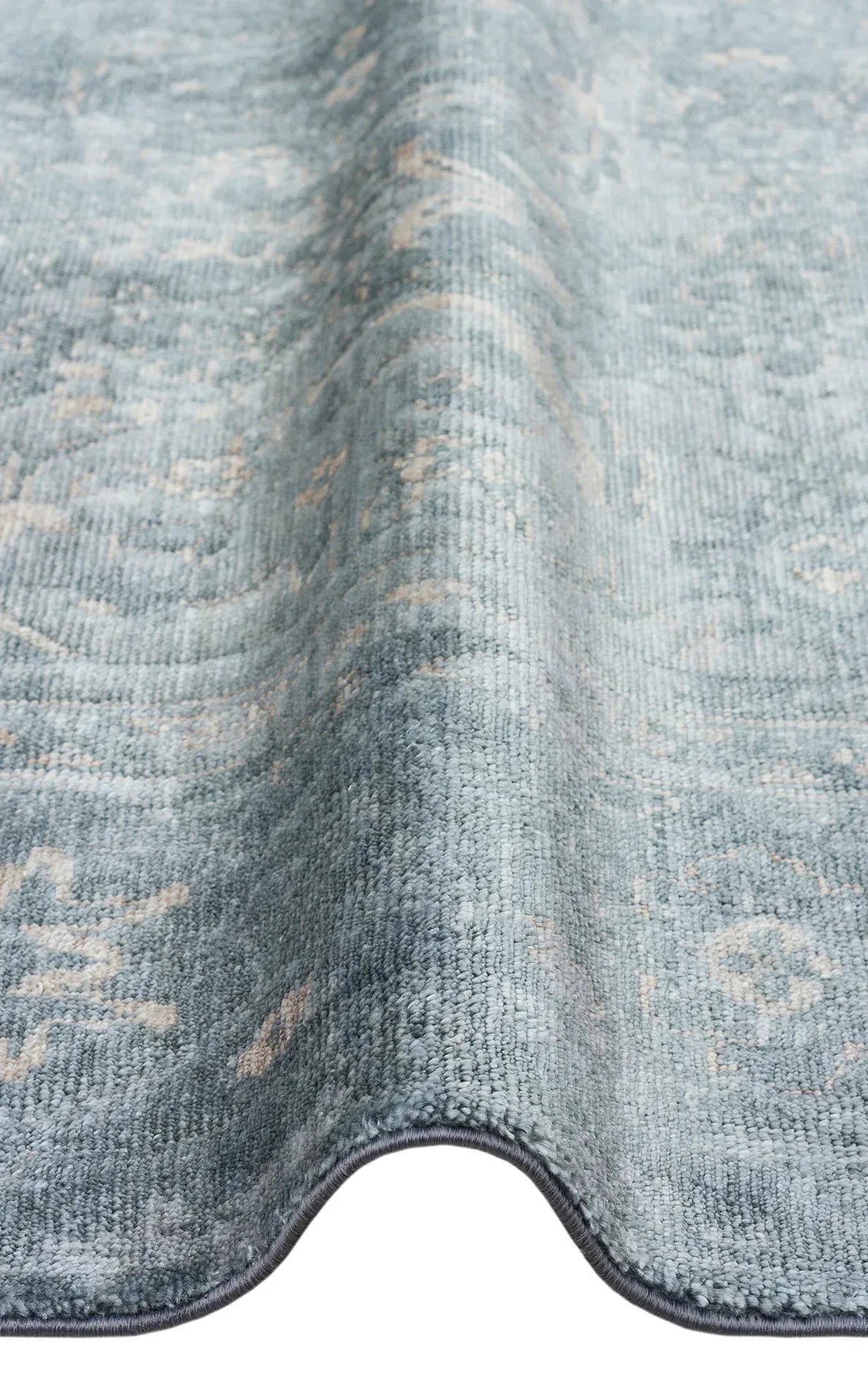 TAFTAN TF 06 SKY VİZON Pakistan Overdyed Tarzı Özel Hav Vermeyen ve El Emeği ile Özel Tezgahlarda Üretilen Uşak Halısı - HALI VAGONU