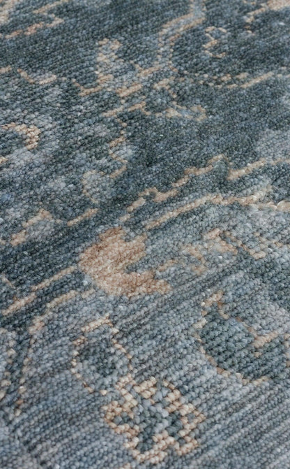 TAFTAN TF 06 SKY VİZON Pakistan Overdyed Tarzı Özel Hav Vermeyen ve El Emeği ile Özel Tezgahlarda Üretilen Uşak Halısı - HALI VAGONU